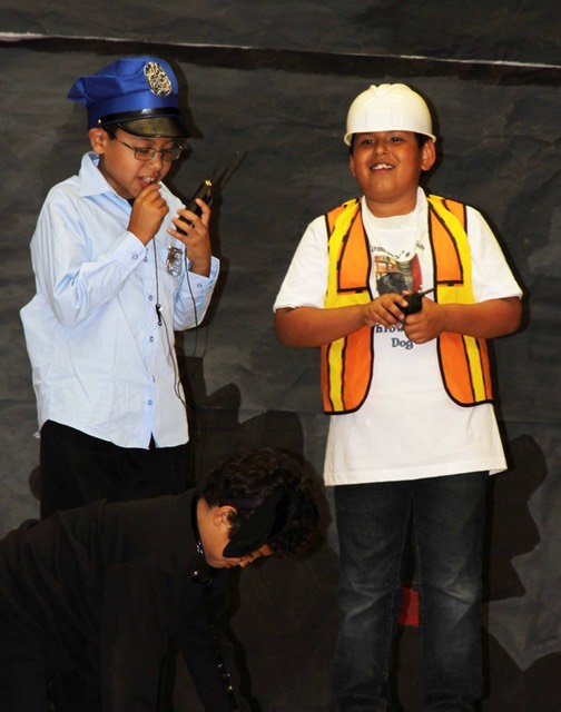 Policeman, Tommy & Trash Collector